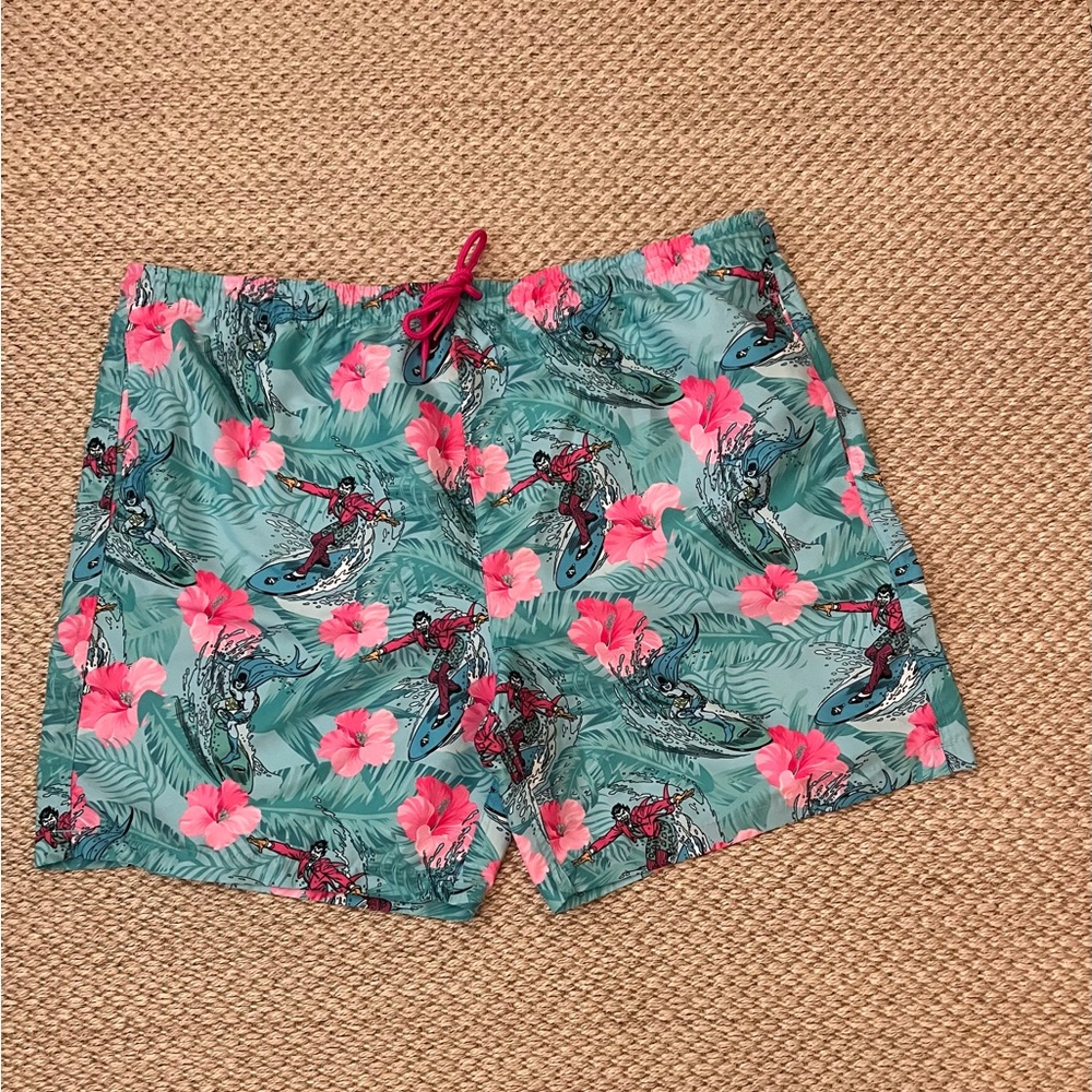 Tropical Batman & Joker Swim Shorts
